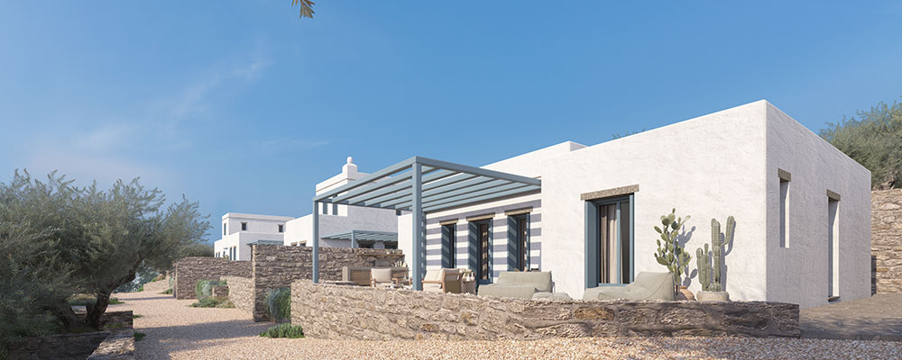 Construction de nouvelles maisons à Apollonia, sur l'île de Sifnos - Davaris immobilier