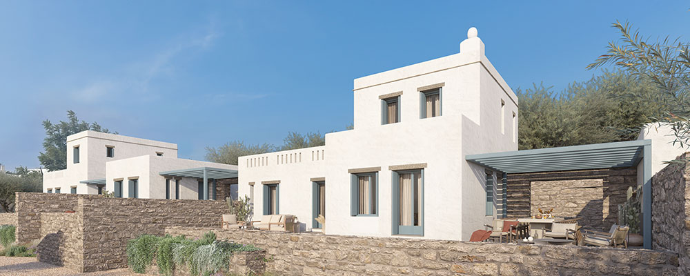 Construction de nouvelles maisons à Apollonia, sur l'île de Sifnos - Davaris immobilier
