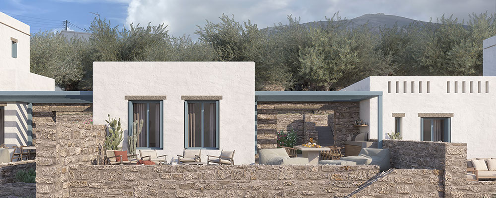 Construction de nouvelles maisons à Apollonia, sur l'île de Sifnos - Davaris immobilier